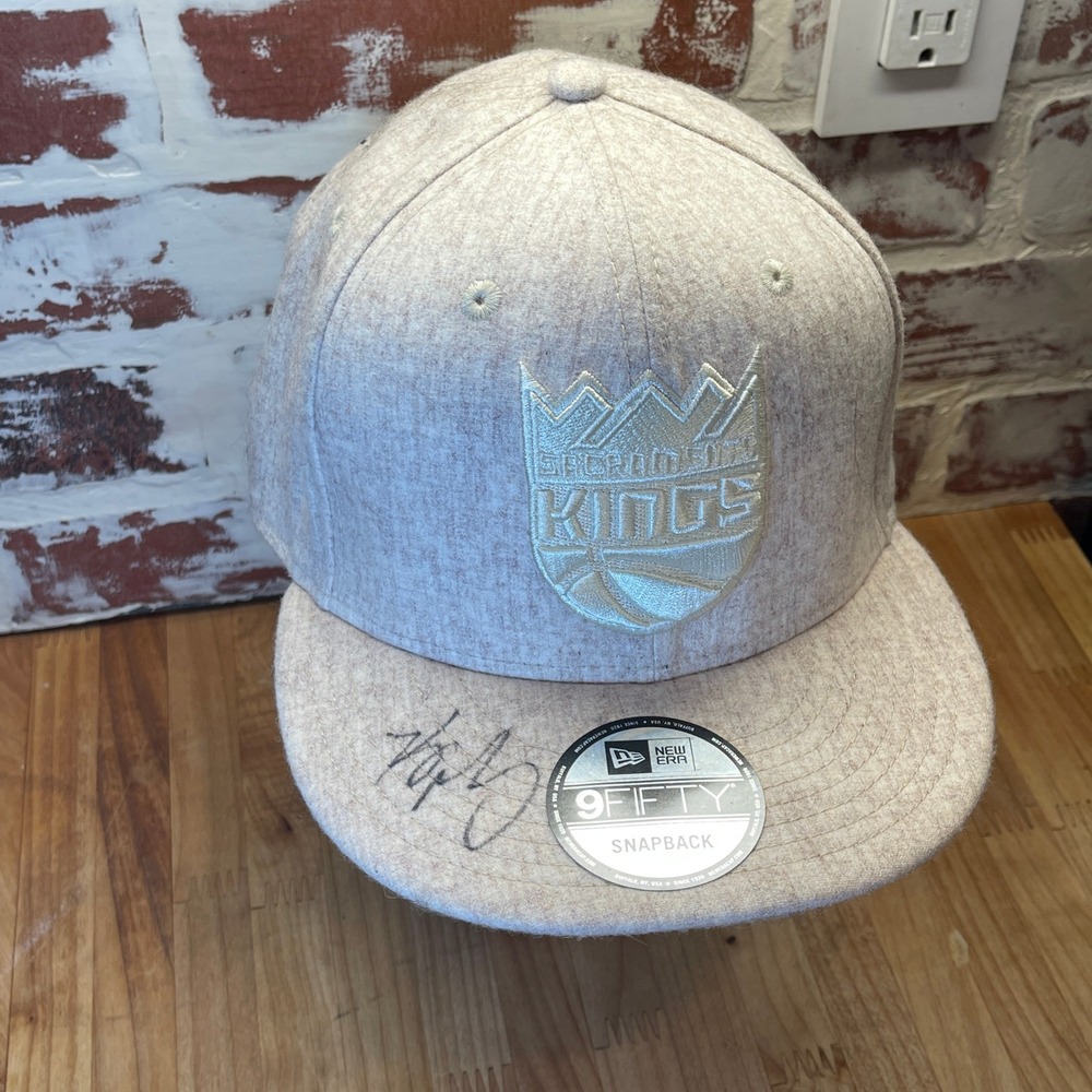 New Era 9FIFTY Signed by Keegan Murray Sacramento Kings‎ Oatmeal Snapback NO COA
